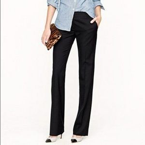 J. Crew Super 120’s Black Trousers
